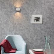 famlights | LED Wandleuchte Hudson Aluminium in Weiß