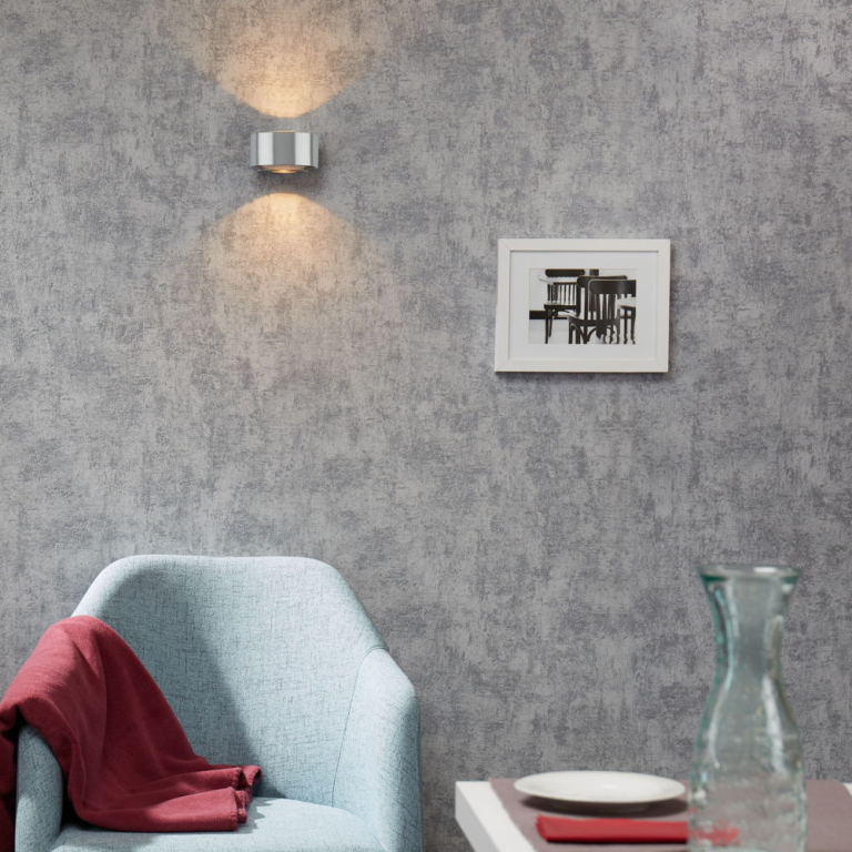 famlights famlights | LED Wandleuchte Hudson Aluminium in Silber