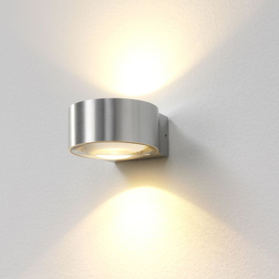 famlights famlights | LED Wandleuchte Hudson Aluminium in Silber