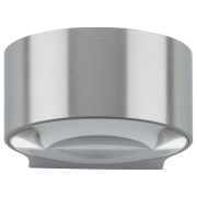 famlights | LED Wandleuchte Hudson Aluminium in Silber