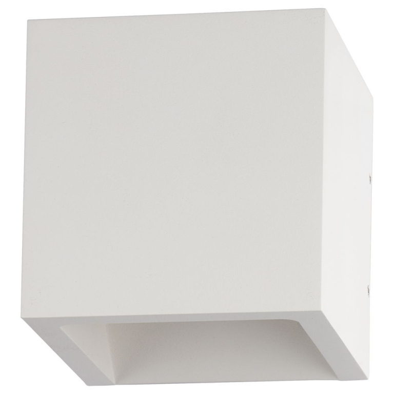 famlights famlights | LED Wandleuchte Cube Aluminium in Weiß