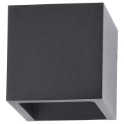 famlights | LED Wandleuchte Cube Aluminium in Anthrazit