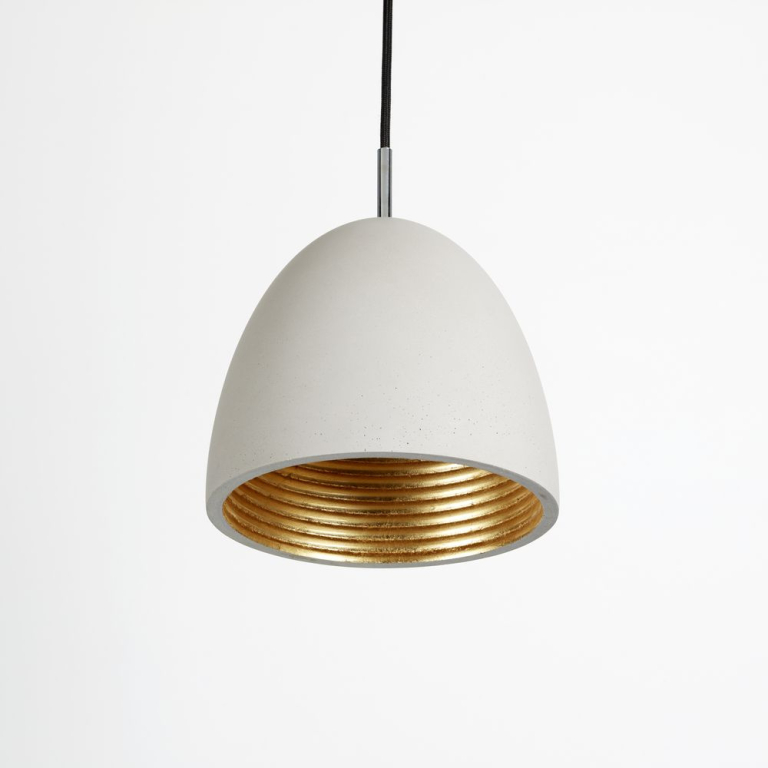 famlights famlights | Betonpendelleuchte Jana in Grau E27 max. 40W