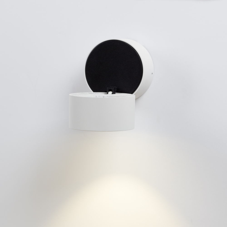 famlights famlights | LED Aufbauspot Ben aus Metall in Weiß