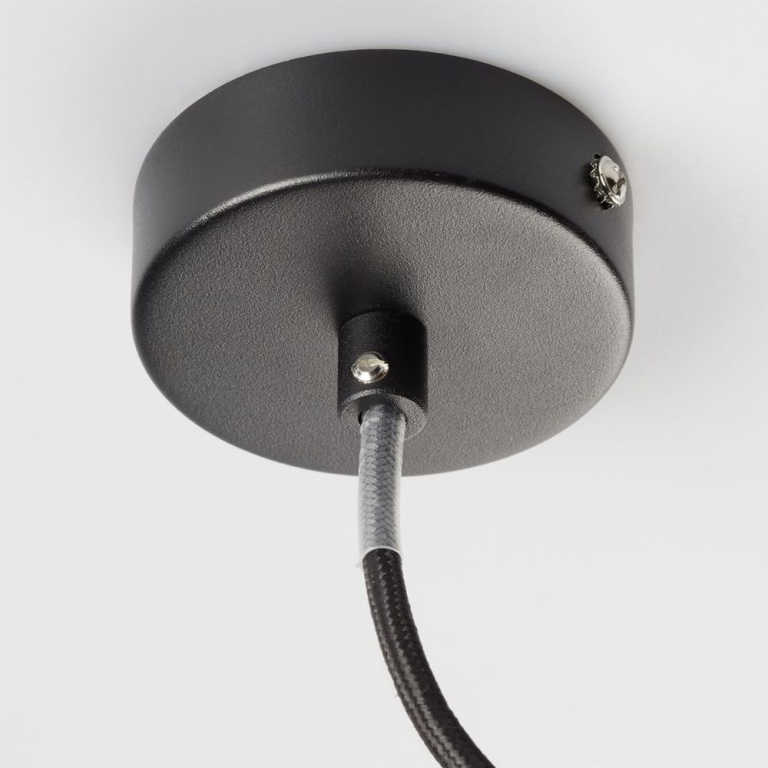 famlights famlights | Pendelleuchte Dinko aus Beton und Glas in Grau und Weiß, E27, max. 25W