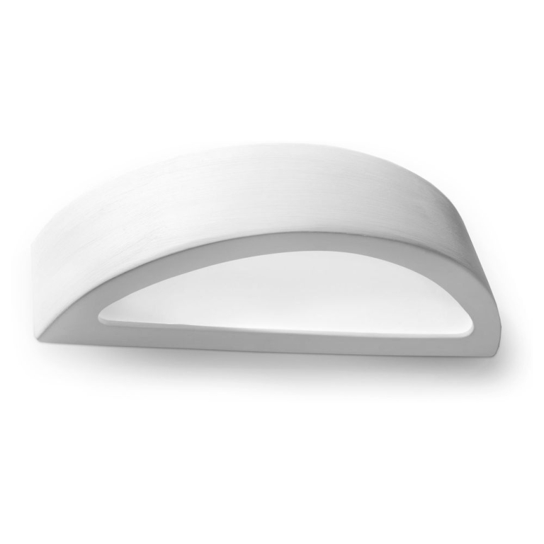 famlights famlights | Wandleuchte Aaron aus Keramik in Weiß E27 max. 60W
