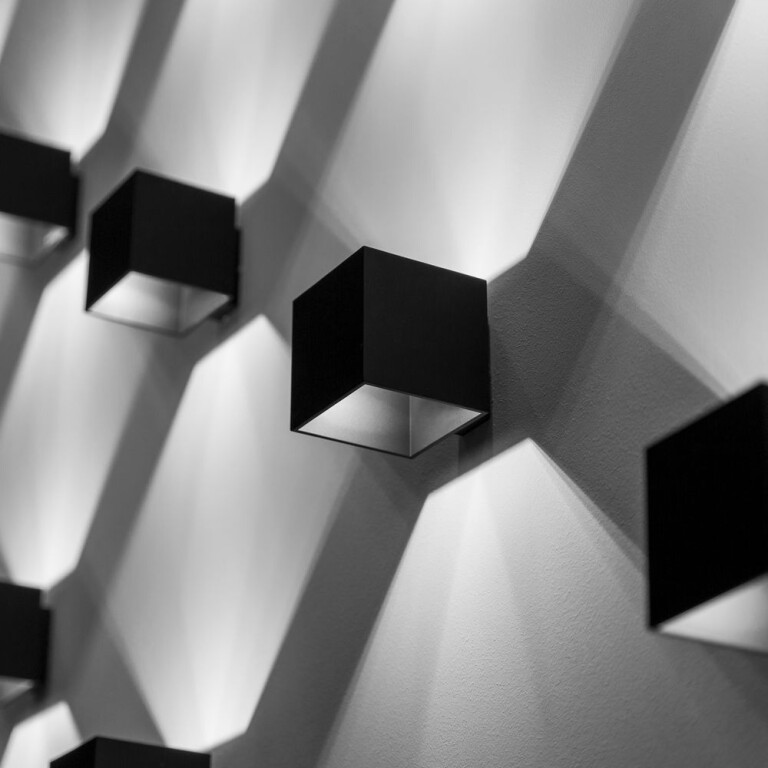 famlights famlights | Wandleuchte Alicia aus Aluminium in Schwarz G9 max. 40W