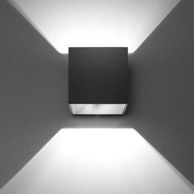 famlights | Wandleuchte Alicia aus Aluminium in Schwarz G9 max. 40W