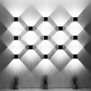 famlights | Wandleuchte Alicia aus Aluminium in Schwarz G9 max. 40W