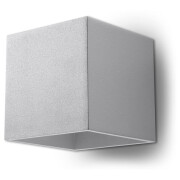 famlights | Wandleuchte Alicia aus Aluminium in Grau G9 max. 40W
