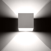 famlights | Wandleuchte Alicia aus Aluminium in Weiß G9 max. 40W