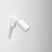 famlights | Wandleuchte Angelina aus Stahl in Weiß GU10 max. 40W