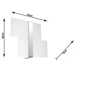 famlights | Wandleuchte Anton aus Glas in Weiß G9 max. 2 x 40W