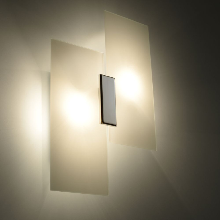 famlights famlights | Wandleuchte Armin aus Glas in Weiß E27 max. 2 x 60W