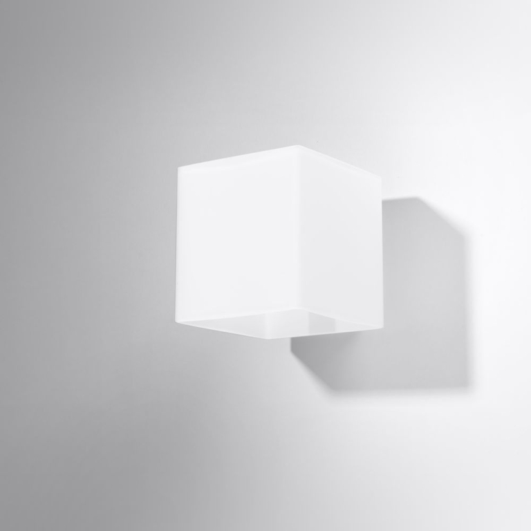 famlights famlights | Wandleuchte Benjamin aus Glas in Weiß G9 max. 40W