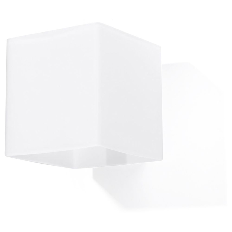 famlights famlights | Wandleuchte Benjamin aus Glas in Weiß G9 max. 40W