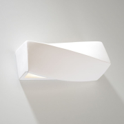 famlights | Wandleuchte Alena aus Keramik in Weiß E27 max. 60W 300 x 150 mm