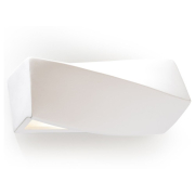 famlights | Wandleuchte Alena aus Keramik in Weiß E27 max. 60W 300 x 150 mm