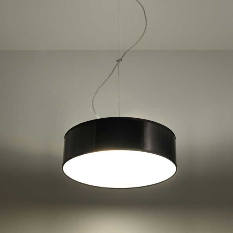 famlights Pendelleuchte Ruby aus Metall in Schwarz E27 | Lampen1a