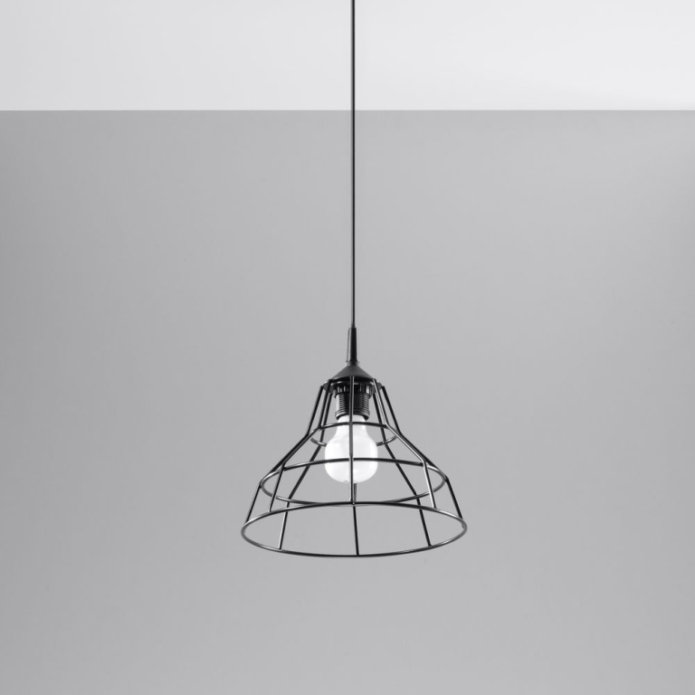 famlights Vintage Pendelleuchte Ole in Silber E27 800 | Lampen1a