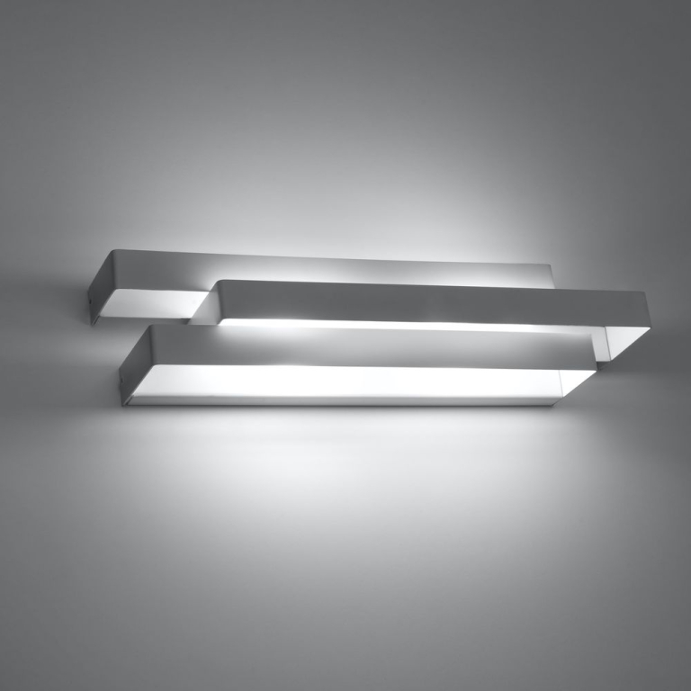 famlights famlights | Wandleuchte Jenny aus Stahl in Weiß G9 2 x 40 W