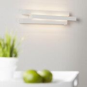 famlights | Wandleuchte Jenny aus Stahl in Weiß G9 2 x 40 W