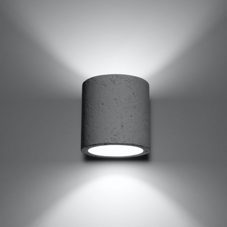 famlights famlights | Wandleuchte Christina aus Beton in Weiß G9 1 x 40 W