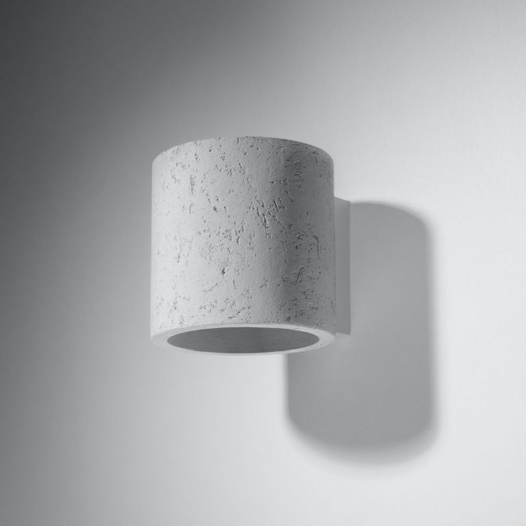 famlights famlights | Wandleuchte Christina aus Beton in Weiß G9 1 x 40 W