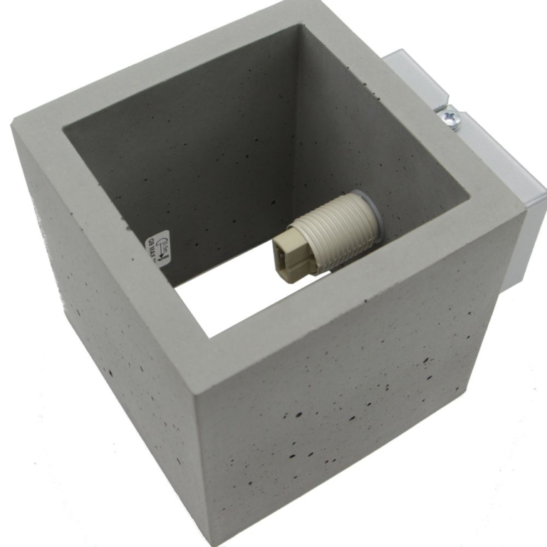 famlights famlights | Wandleuchte Luis aus Beton in Grau G9 1 x 28 W