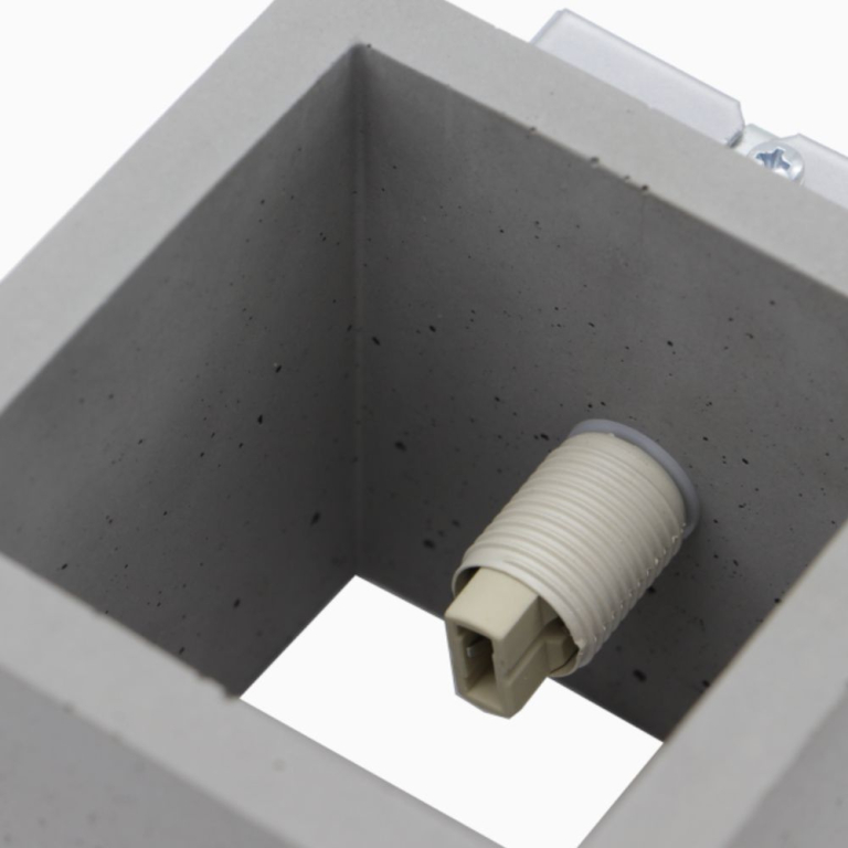 famlights famlights | Wandleuchte Luis aus Beton in Grau G9 1 x 28 W