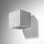 famlights | Wandleuchte Luis aus Beton in Grau G9 1 x 28 W