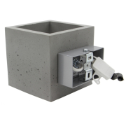 famlights | Wandleuchte Luis aus Beton in Grau G9 1 x 28 W