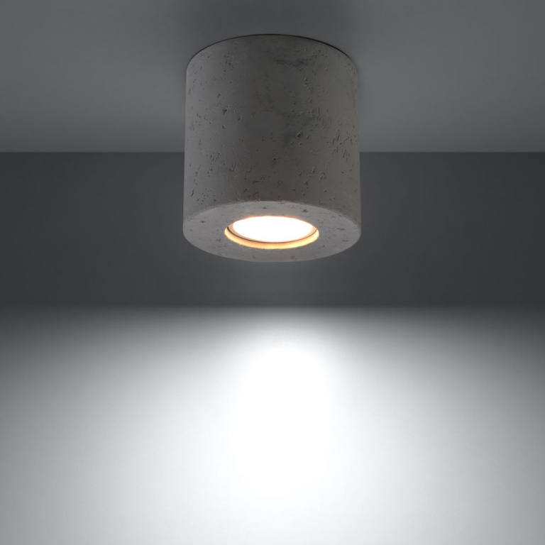 famlights famlights | Deckenleuchte Monique aus Beton in Grau GU10 1 x 6 W