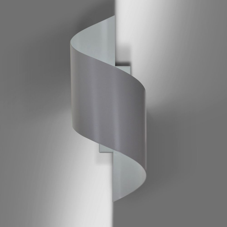 famlights | Wandleuchte Tessa aus Metall in Grau G9 max.20W