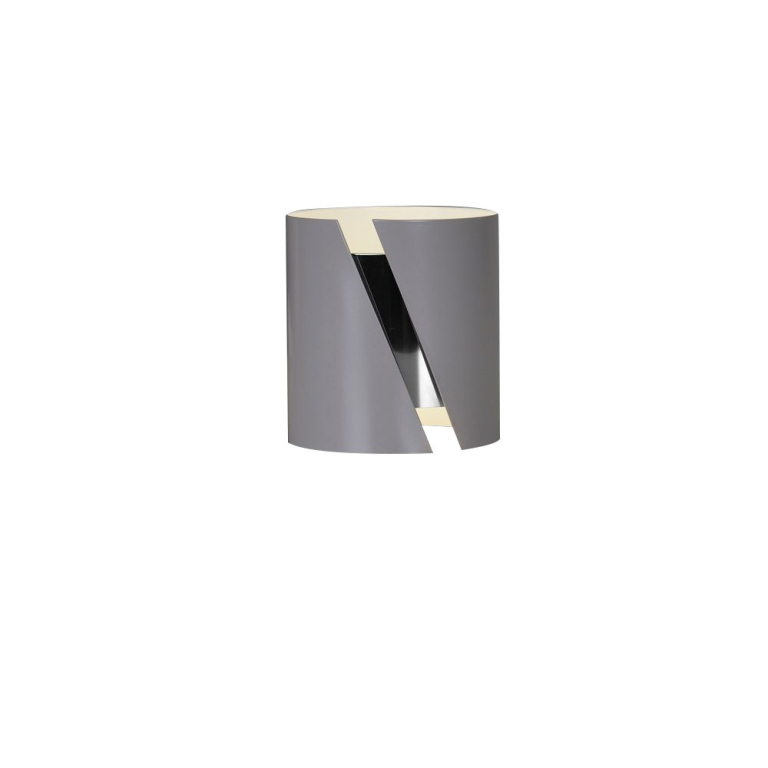 famlights | Wandleuchte Paul aus Metall in Grau G9 max.20W