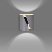 famlights | Wandleuchte Paul aus Metall in Grau G9 max.20W
