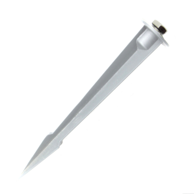 famlights famlights | LED Erdspießleuchte Vincent aus Aluminium in Weiß-matt 470 Lumen