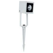 famlights | LED Erdspießleuchte Vincent aus Aluminium in Weiß-matt 470 Lumen
