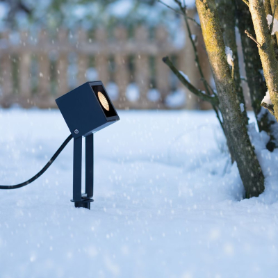 famlights | LED Erdspießleuchte Vincent aus Aluminium in Anthrazit 470 Lumen