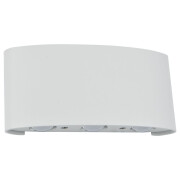 famlights | LED Außenwandleuchte Maximilian aus Aluminium in Weiß-matt