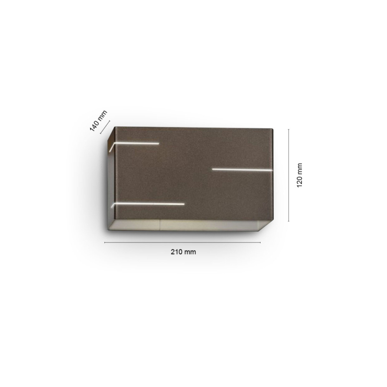 famlights famlights | Wandleuchte Tabea aus Metall in Wenge G9 max.20W