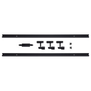 famlights | 1-Phasen Schienensystem-Set 2 Meter inkl. 3 Spots in Schwarz GU10