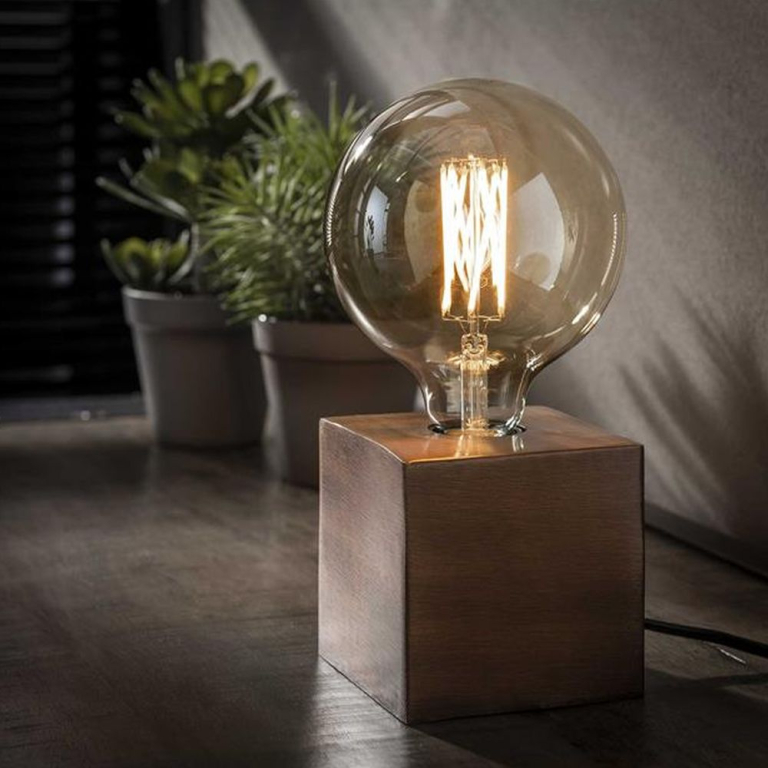 famlights famlights | Tischleuchte Mira in Kupfer E27