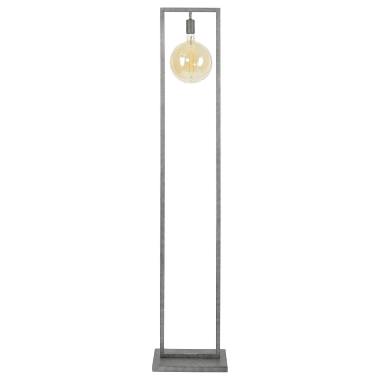 famlights famlights | Stehleuchte Ilay aus Metall in Schwarz-Silber E27