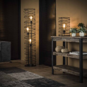famlights | Tischleuchte Charlotta in Anthrazit E27