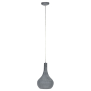 famlights | Pendelleuchte Nela aus Metall in Grau E27