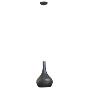 famlights | Pendelleuchte Nela in Schwarz E27 1-flammig