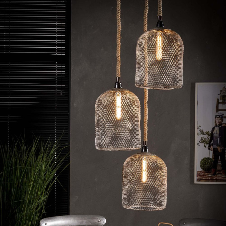 famlights famlights | Pendelleuchte Hermine in Kupfer E27 Parallel