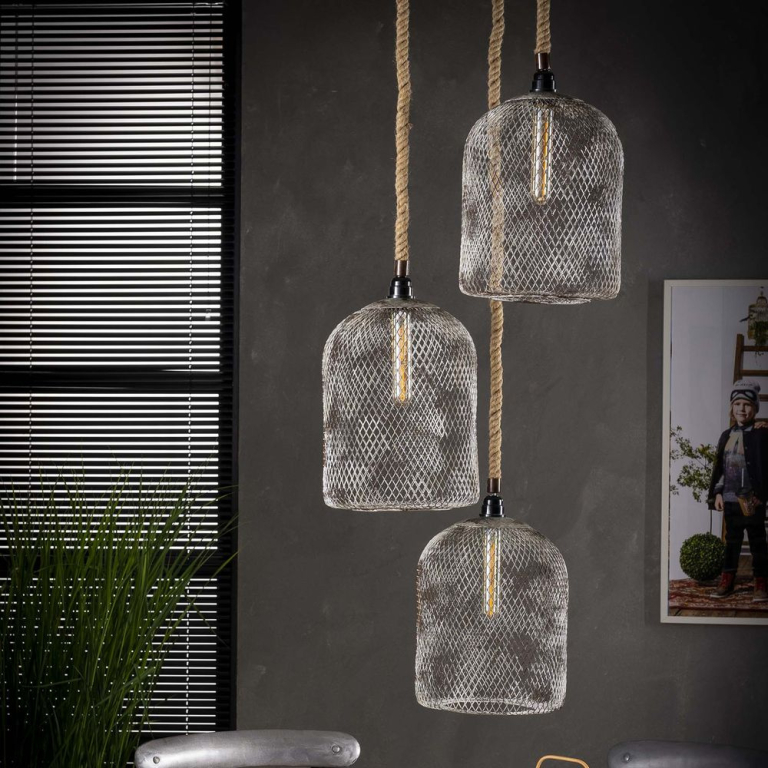 famlights famlights | Pendelleuchte Hermine in Kupfer E27 Parallel