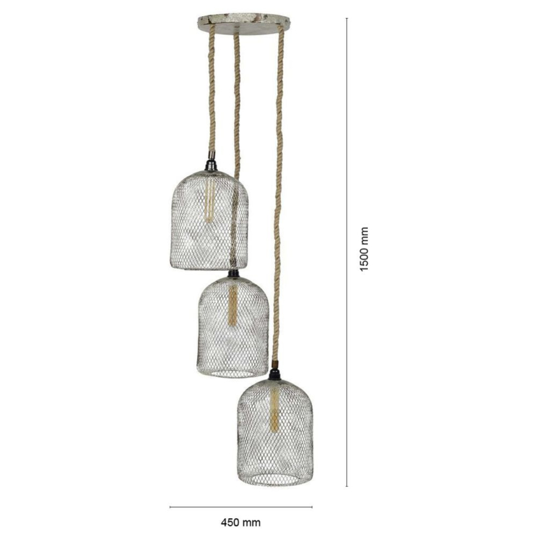 famlights famlights | Pendelleuchte Hermine in Kupfer E27 Parallel